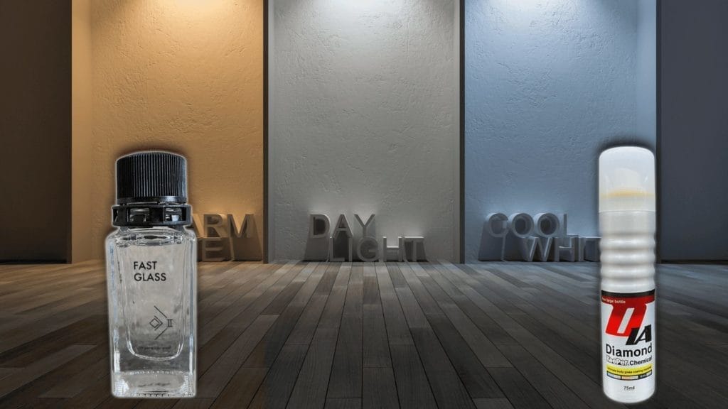 ファストガラスとダイヤモンドキーパーのコーティング比較