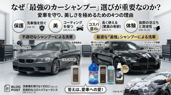 2025-2026最新】プロとマニアが選ぶ最強カーシャンプー＆フォームガン決定版！コーティングを美しく保つ洗車術