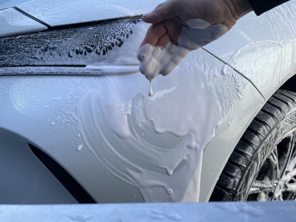 フォームガンでもヘタらない！モコモコの濃厚泡の画像