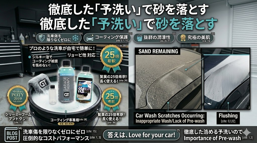 徹底した「予洗い」で砂を落とす